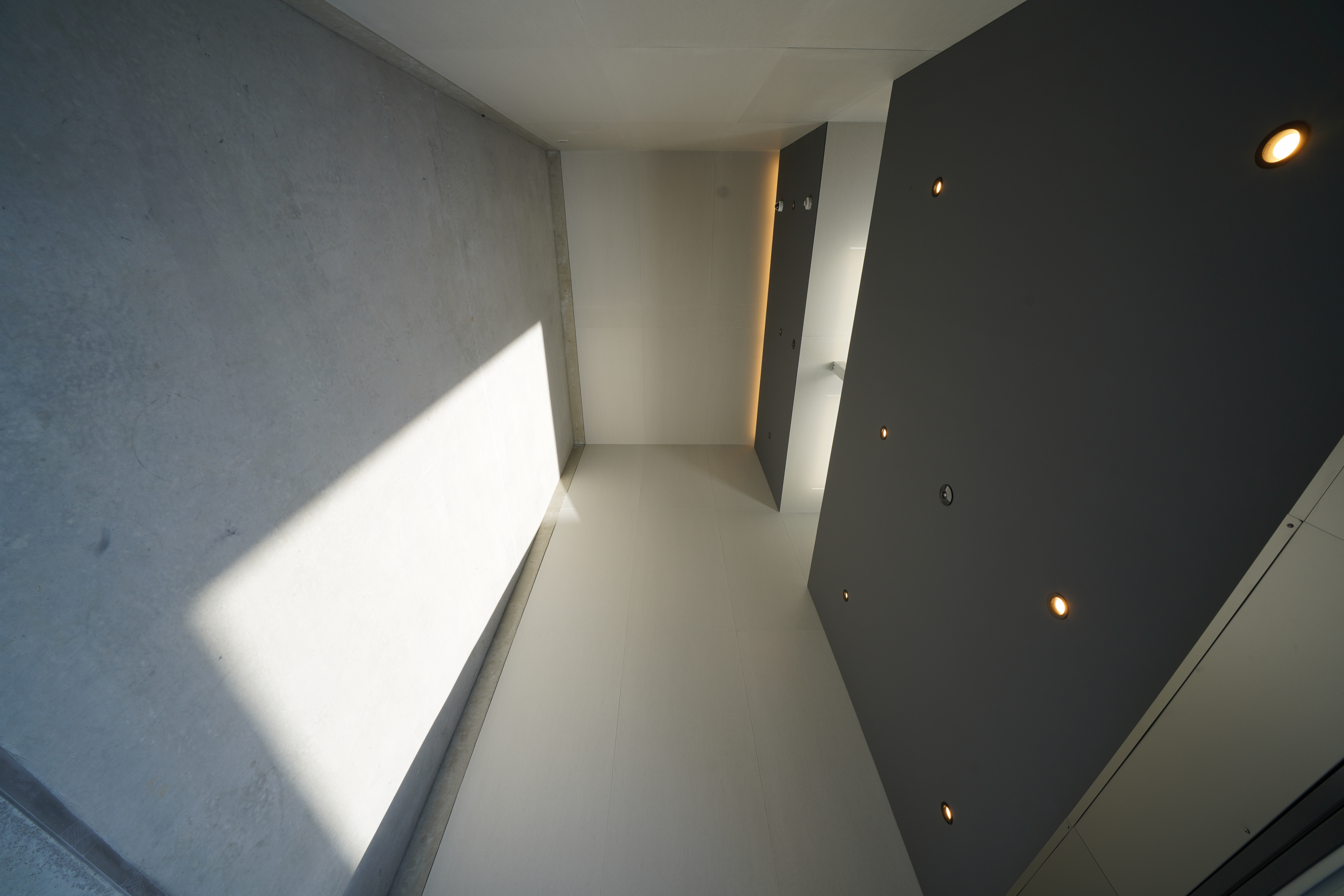 ナイトシーンのドラマチックなライトトンネル